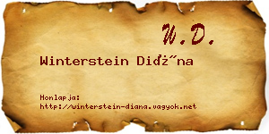 Winterstein Diána névjegykártya